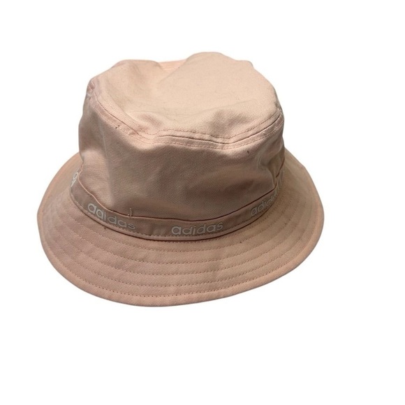 Adidas Women's Pink Bucket Hat One Size Summer Casual Logo Accents - Picture 3 of 14